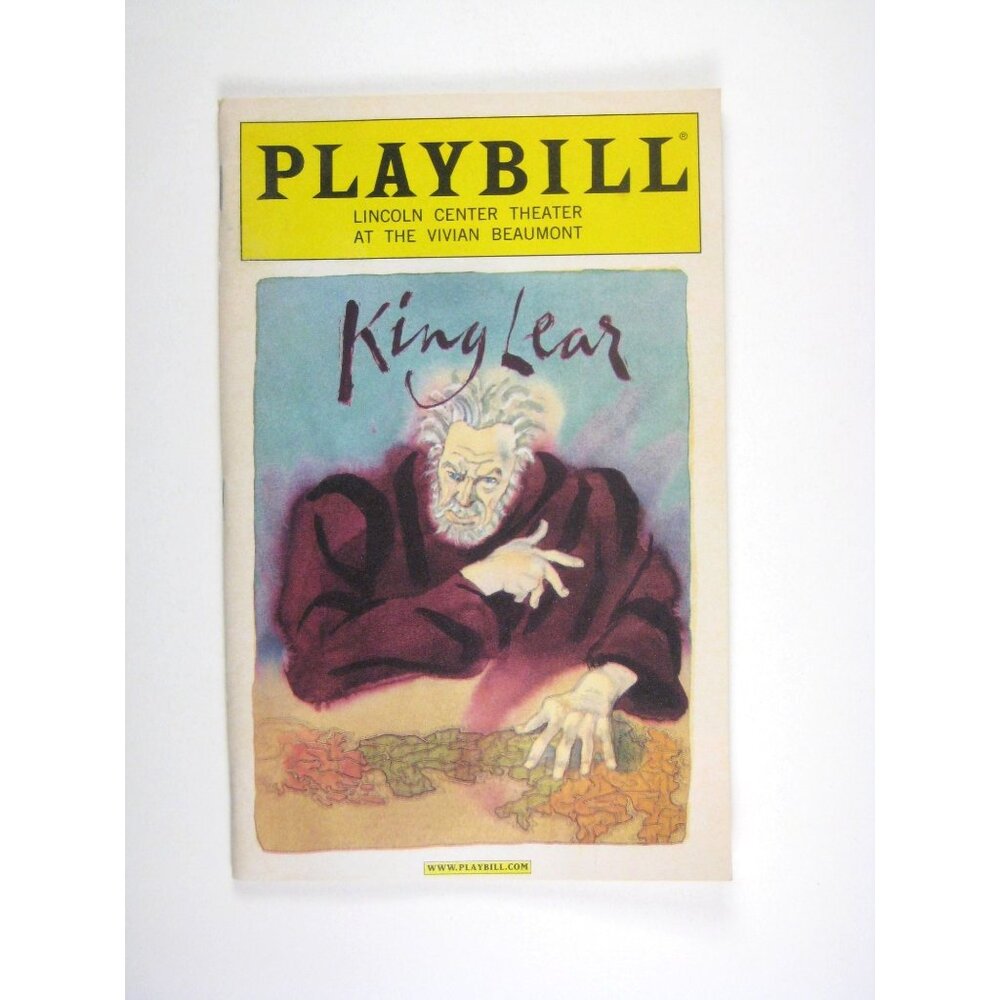 Playbill Lincoln Center Theater King Lear April 2004 Christopher Plummer Deakin